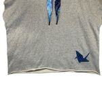 Paper Planes Gray Cotton Hoodie Poncho Oversized Origami Crane Graphic 2XL Size undefined Photo 4