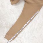 MONROW Tan Cropped Crewneck Sweatshirt Pullover Half Zip Boxy Casual Size XL New Photo 10