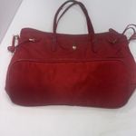 JPK Paris 75 Designer Minimalist Canvas Carry Travel Red Crimson Tote Bag Purse Photo 10