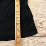 LILISIDONG Black Ribbed Long Sleeve Crew Neck Top Arty Urban Pop Size Small Photo 5