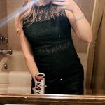 Zalalus  Green Lace Mini Dress Photo 1