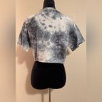 Pink Floyd EUC Black and Gray Tie Dye Cropped Tee size medium Photo 3