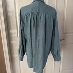 Elie Tahari Lesley Linen Eyelet Shirt in Blue Breeze Photo 12