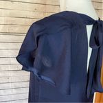 Naked Zebra  Navy Dress with Bow Detail Size Small Photo 1