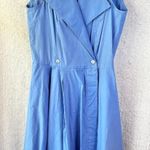 Finley Sleeveless Blue Midi Dress size 6 Made in USA Preppy Photo 0