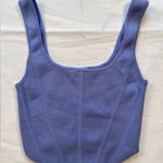 Aritzia , Wilfred purple crop top, handkerchief hem,‎ scoop neck, size S Photo 0