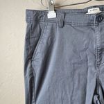 LL Bean Khaki Pants Women's Size 14 Petite Classic Fit Blue Flat Front Loose Gray Photo 2