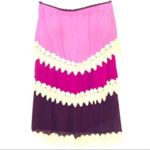 Miin Amethyst Ombré Tiered Crochet Lace Chiffon Strapless Dress S Pink Photo 6