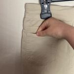 Soft Surroundings ivory beige flat front smoothing stretch cuffed shorts size M Photo 4