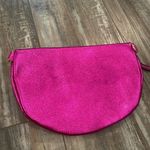 Pink metallic leather waist bag with removable strap Photo 8
