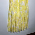Chico's Chico’s tiered paisley maxi dress yellow white size 8/10P spring Easter wedding Photo 10