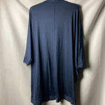 Cacique  WOMENS SIZE 18/20 NAVY NYLON SPANDEX SLEEP JACKET WITH POCKETS Photo 7