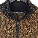 Krimson Klover Pow Zip Neck Merino Wool Sweater Pecan Nordic Jacquard Medium Tan Photo 4