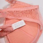 La Perla Made In Italy Lace Underwire Cup Lounge Intimates Bra Peach Pink 34A Photo 2