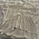 Palmetto Moon  cream blouse top! Photo 0