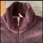 Juicy Couture y2k 90’s J Zipper Brown Velour Graphic Tracksuit Jacket Small Photo 4
