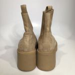 Madden Girl  tan lug sole pull on boots faux suede women's size 10 trendy casual Photo 5