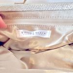 White House | Black Market  Wristlet Women's 8" Gold Faux‎ Leather Satin Interior Photo 2