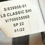 Banana Republic Gray White Striped Poplin Shirt Dress Womens Size Medium Tall Photo 8