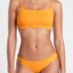 Athleta Scoop Bikini in mustard yellow size medium Photo 0