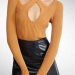 Size S Mink Pink Gianna Knit Top in Pecan Brown Photo 0