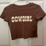 cowgirl tee Brown Photo 1