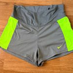 Nike  Women's Athletic Shorts in Gray and Neon Green Photo 0