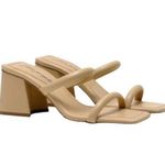 Free People DOUBLE STRAP PARKER HEEL DUNE Women’s Tan Size 6.5 Photo 0