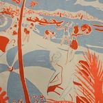 💕MOTHER💕 The Rowdy Tee ~ 100% Supima Cotton Lighten Up Beach Graphic XS NWOT Blue Photo 12