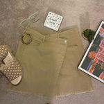 Le lis GUC Women’s Crossover Corduroy Mini Skirt in Tan Size M Photo 7