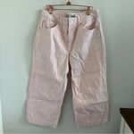 Topshop Moto Pink White Wide Leg Denim Pants W32 to fit L30 Photo 0