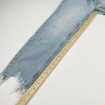 American Eagle  Womens Size 2 Short Stretch Light Wash Jeans Raw Hem Skinny Photo 12