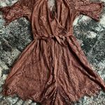 Charlotte Russe Charolette Russe Pink Lace Romper  Photo 0