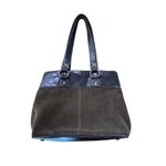 Eddie Bauer Vintage  Brown Leather M Sized‎ Satchel Purse Western City Classic Photo 1