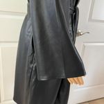 Kenneth Cole New York Vegan Leather Shawl Collar Belted Jacket Photo 10