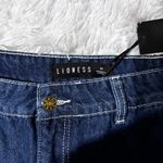 LIONESS  Dark Blue Jean Shorts Photo 6