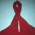 Laundry by Shelli Segal  Red halter midi dress 3 button collar size 4 Photo 2