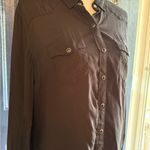 True Religion Black Snap Button Up Accents Very Soft size L Photo 1