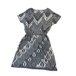 Peruvian Connection Gray Aztec Knit Mini Dress Size Small Photo 3