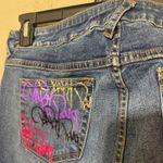 Baby Phat  jeans womens 15/16 graffiti pockets y2k vintage denim 90s straight Photo 3