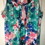 Lane Bryant Watercolor Florals Sleeveless Dress Photo 4