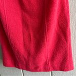 Milly  of New York Wool Boucle Knit Pencil Skirt in Pink Gold Buttons Size 2 Photo 4
