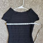 Ann Taylor  Black Bodycon Formal Mini Dress Neutral XS Petite Photo 3