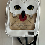 A Rare HTF Modern Vintage 2020 White Faux Leather Harry Potter Hedwig Backpack Tan Photo 0