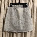 One Teaspoon One X Acid Wash Exposed Zipper Denim Skirt Photo 10