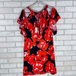 Trina Turk NWT Poppy Print Cold Shoulder Shift Dress Size XS Photo 5