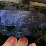 Rachel Roy Rachel  Black Flocked Animal Print Jeggings Size 20W Photo 1