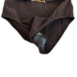 Zimmerman NWT 3 Large Laurel Ribbed Belted One-Piece Swimsuit Chocolate Brown Photo 5