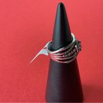 Bomb Party RBP5270 “Stay Flirty” LC Topaz on Rhodium & Hematite Size 7 Ring NWT Photo 2