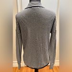 Madewell  Stripe-Mix‎ Ashbury Mockneck Sweater Dark Indigo Navy Blue & White XXS Photo 7